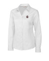 South Carolina Gamecocks Cutter & Buck Epic Easy Care Fine Twill Womens Long Sleeve Dress Shirt White Mannequin Thumbnail Image