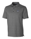UConn Huskies - Cutter & Buck Forge Heathered Stretch Mens Polo Charcoal Heather Mannequin Thumbnail Image