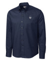 UConn Huskies - Cutter & Buck Epic Easy Care Nailshead Mens Long Sleeve Dress Shirt Navy Blue Mannequin Thumbnail Image