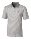 UConn Huskies - Cutter & Buck Forge Tonal Stripe Stretch Mens Big and Tall Polo Polished Medium Gray Mannequin Thumbnail Image