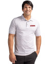 UConn Huskies Cutter & Buck Advantage Tri-Blend Space Dye Mens Big and Tall Polo Elemental Grey Front Thumbnail Image