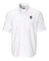 UConn Huskies - Cutter & Buck Epic Easy Care Nailshead Mens Big and Tall Short Sleeve Dress Shirt White Mannequin Thumbnail Image