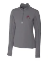 FSU Bobby Bowden Cutter & Buck Traverse Stretch Eco Quarter Zip Womens Pullover Elemental Grey Mannequin Thumbnail Image