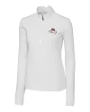 FSU Bobby Bowden Cutter & Buck Traverse Stretch Eco Quarter Zip Womens Pullover White Mannequin Thumbnail Image