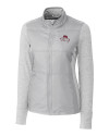 FSU Bobby Bowden Cutter & Buck Stealth Hybrid Quilted Womens Full Zip Windbreaker Jacket Polished Medium Gray Mannequin Thumbnail Image