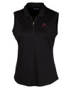 FSU Bobby Bowden Cutter & Buck Forge Stretch Womens Sleeveless Polo Black Mannequin Thumbnail Image