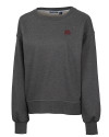 Mississippi State Bulldogs College Vault Cutter & Buck Saturday Cotton Blend Womens Crew Neck Sweatshirt Charcoal Heather Mannequin Thumbnail Image