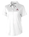 FSU Bobby Bowden Cutter & Buck Prospect Eco Textured Stretch Recycled Womens Short Sleeve Polo White Mannequin Thumbnail Image