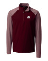 Mississippi State Bulldogs Vintage  - Cutter & Buck Response Lightweight Hybrid Quarter Zip Mens Pullover Windbreaker Bordeaux Mannequin Thumbnail Image