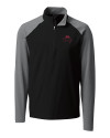 FSU Bobby Bowden Cutter & Buck Response Lightweight Hybrid Quarter Zip Mens Pullover Windbreaker Black Mannequin Thumbnail Image