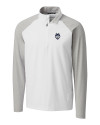UConn Huskies - Cutter & Buck Response Lightweight Hybrid Quarter Zip Mens Pullover Windbreaker White Mannequin Thumbnail Image