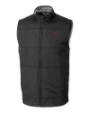 FSU Bobby Bowden Cutter & Buck Stealth Hybrid Quilted Mens Windbreaker Vest Black Mannequin Thumbnail Image