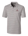 View image 3: FSU Bobby Bowden Cutter & Buck Forge Epic Confidence Recycled Heathered Stripe Stretch Mens Polo Polished Medium Gray Mannequin