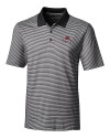 FSU Bobby Bowden Cutter & Buck Forge Tonal Stripe Stretch Mens Polo Black Mannequin Thumbnail Image