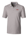 UConn Huskies Cutter & Buck Forge Pencil Stripe Stretch Mens Polo Polished Medium Gray Mannequin Thumbnail Image