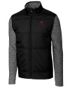 FSU Bobby Bowden Cutter & Buck Stealth Hybrid Quilted Mens Full Zip Windbreaker Jacket Black Mannequin Thumbnail Image