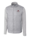 FSU Bobby Bowden Cutter & Buck Stealth Hybrid Quilted Mens Full Zip Windbreaker Jacket Polished Medium Gray Mannequin Thumbnail Image