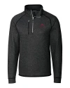 FSU Bobby Bowden Cutter & Buck Mainsail Sweater-Knit Mens Half Zip Pullover Jacket Charcoal Heather Mannequin Thumbnail Image