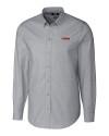 UConn Huskies Cutter & Buck Stretch Oxford Mens Long Sleeve Dress Shirt Charcoal Mannequin Thumbnail Image