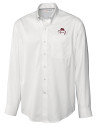 FSU Bobby Bowden Cutter & Buck Epic Easy Care Fine Twill Mens Long Sleeve Dress Shirt White Mannequin Thumbnail Image