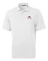FSU Bobby Bowden Cutter & Buck Virtue Eco Pique Recycled Mens Polo White Mannequin Thumbnail Image