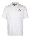 FSU Bobby Bowden Cutter & Buck Advantage Tri-Blend Jersey Mens Big and Tall Pocket Polo White Mannequin Thumbnail Image