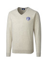Saint Louis Billikens Cutter & Buck Lakemont Tri-Blend Mens V-Neck Pullover Sweater Oatmeal Heather Mannequin Thumbnail Image