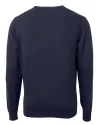 Pepperdine Waves Cutter & Buck Lakemont Tri-Blend Mens V-Neck Pullover Sweater Liberty Navy Mannequin Back Thumbnail Image