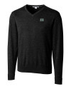 Hawaii Warriors Cutter & Buck Lakemont Tri-Blend Mens V-Neck Pullover Sweater Black Mannequin Thumbnail Image