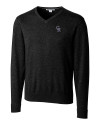 Colorado Rockies Cutter & Buck Lakemont Tri-Blend Mens Big and Tall V-Neck Pullover Sweater Black Mannequin Thumbnail Image