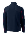 Cleveland Guardians Cutter & Buck Men's CB DryTec Edge Half Zip Navy Blue/Cardinal Red Mannequin Back Thumbnail Image