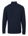 Cleveland Guardians Cutter & Buck Big & Tall Coastal Half-Zip Liberty Navy Mannequin Back Thumbnail Image
