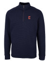 Cleveland Guardians - Cutter & Buck Big & Tall Coastal Half-Zip Liberty Navy Mannequin Thumbnail Image