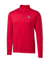 Cleveland Guardians Cutter & Buck Pennant Sport Half Zip Red Mannequin Thumbnail Image