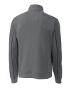 Cleveland Guardians Cutter & Buck Big & Tall DryTec Edge Half Zip Elemental Grey/Black Mannequin Back Thumbnail Image