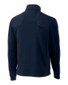 Cleveland Guardians Cutter & Buck Big & Tall DryTec Edge Half Zip Solid Navy Blue Mannequin Back Thumbnail Image