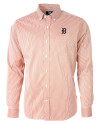 Detroit Tigers Cutter & Buck Versatech Pinstripe Stretch Mens Long Sleeve Dress Shirt College Orange Mannequin Thumbnail Image