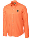Detroit Tigers Cutter & Buck Epic Easy Care Nailshead Mens Long Sleeve Dress Shirt College Orange Mannequin Thumbnail Image