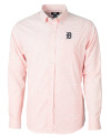 Detroit Tigers Cutter & Buck Versatech Tattersall Stretch Mens Long Sleeve Dress Shirt College Orange Mannequin Thumbnail Image