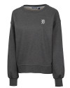 Detroit Tigers Cutter & Buck Saturday Cotton Blend Womens Crew Neck Sweatshirt Charcoal Heather Mannequin Thumbnail Image