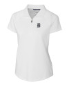 Detroit Tigers Cutter & Buck Forge Stretch Womens Short Sleeve Polo White Mannequin Thumbnail Image