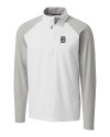 Detroit Tigers Cutter & Buck Response Lightweight Hybrid Quarter Zip Mens Pullover Windbreaker White Mannequin Thumbnail Image