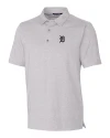 Detroit Tigers Cutter & Buck Forge Heathered Stretch Mens Polo Polished Heather Mannequin Thumbnail Image