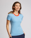 View image 1: Cutter & Buck Womens Lakemont Crew Sweater Tee Inlet Front