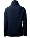 Back View of Cutter & Buck Cascade Eco Sherpa Women's Fleece Pullover Jacket in Navy Blue Color Thumbnail Image
