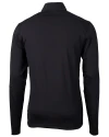 Mannequin back view of a Black Cutter & Buck Virtue Eco Pique Recycled Quarter Zip Mens Big & Tall Pullover Thumbnail Image