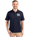 New York Giants Cutter & Buck Forge Stretch Mens Big & Tall Polo Liberty Navy Front Thumbnail Image