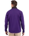 Colorado Rockies Cutter & Buck Adapt Eco Knit Hybrid Recycled Mens Quarter Zip College Purple/Black Back Thumbnail Image
