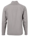New York Mets Cutter & Buck Adapt Eco Knit Hybrid Recycled Mens Big & Tall Full Zip Jacket Polished Medium Gray Mannequin Back Thumbnail Image