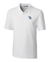 Tampa Bay Rays Cutter & Buck Forge Stretch Mens Big and Tall Polo White Mannequin Thumbnail Image